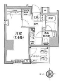 アイル秋葉原ノース参番館 7階 間取り図