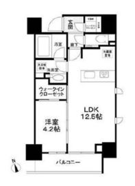 インプレストコア浅草橋 4階 間取り図