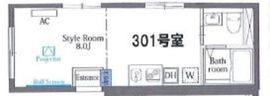 ヴァンテジオ目黒uno 301 間取り図