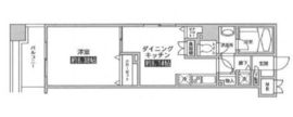 レジディア上野池之端 201 間取り図