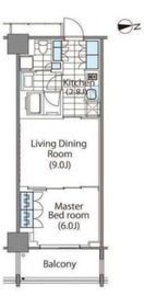 コンフォリア新宿イーストサイドタワー 2318 間取り図