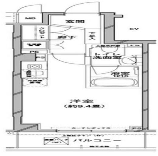 コンフォリア目黒八雲 306 間取り図
