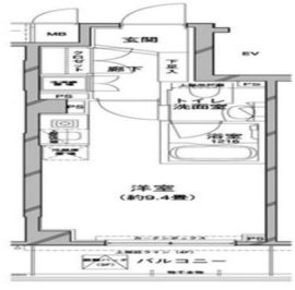 コンフォリア目黒八雲 306 間取り図