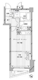 デュオ・スカーラ渋谷 6階 間取り図