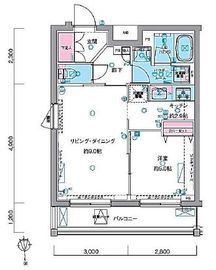 ジェノヴィア大崎スカイガーデン 4階 間取り図
