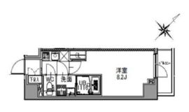 S-RESIDENCE王子west (エスレジデンス王子ウエスト) 803 間取り図