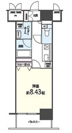 シエル新堀 302 間取り図