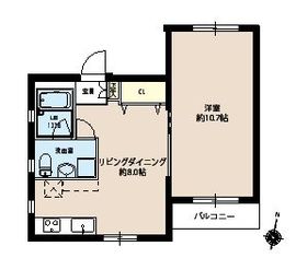 プロスパー小石川 101 間取り図