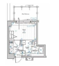 シーフォルム西新宿五丁目 9階 間取り図