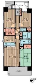 エコロジー浅草橋レジデンス 401 間取り図