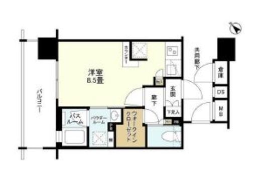 プレミスト月島 8階 間取り図