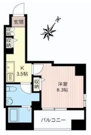 マストライフ目黒南 301 間取り図