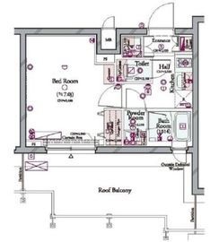 コンシェリア品川南 THE GRAND RESIDENCE 4階 間取り図