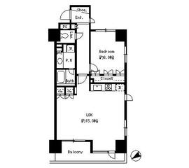 アーバンパーク麻布十番 901 間取り図