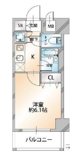 コンシェリア門前仲町 11階 間取り図