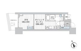 ライオンズフォーシア五反田 302 間取り図