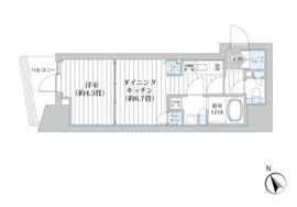 ライオンズフォーシア五反田 204 間取り図