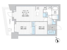 ライオンズフォーシア五反田 1501 間取り図