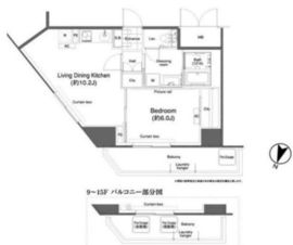 グランハイツ高田馬場 1411 間取り図