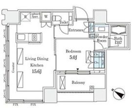 THE ROPPONGI TOKYO CLUB RESIDENCE 14階 間取り図