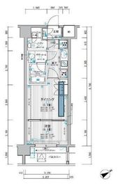 ミリアレジデンス東池袋 707 間取り図