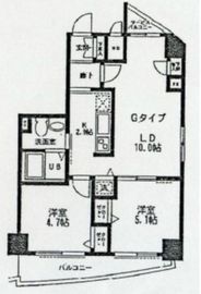 ラスカシエロ下北沢 602 間取り図