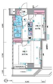ジェノヴィア押上スカイガーデン 6階 間取り図