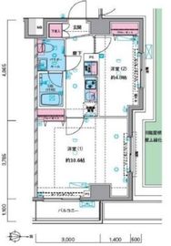 ジェノヴィア押上スカイガーデン 9階 間取り図