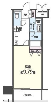 シエル新堀 903 間取り図