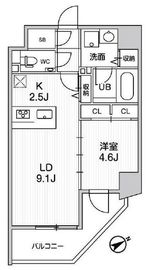 グラシアプレイス本駒込 503 間取り図