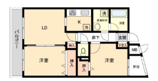 オーパスホームズ白山 107 間取り図