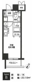 カスタリア用賀 106 間取り図