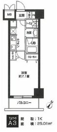 カスタリア用賀 502 間取り図