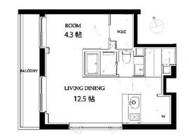 エスセナーリオ高輪 502 間取り図