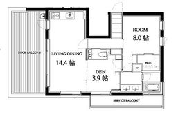 エスセナーリオ高輪 701 間取り図