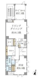 広尾クアルト 7階 間取り図