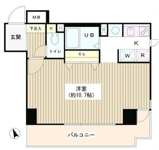 アルエット台東 202 間取り図