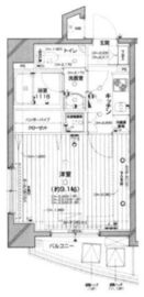 パレステュディオ中目黒 7階 間取り図