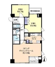 御殿山フラッツ 2階 間取り図