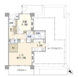 パークホームズ上野毛アートリエ 5階 間取り図