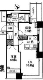 シティタワー武蔵小山 13階 間取り図