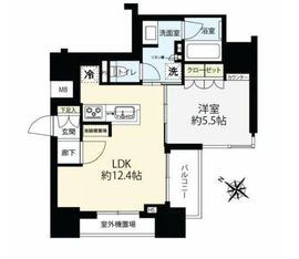 オープンレジデンシア文京茗荷谷 4階 間取り図