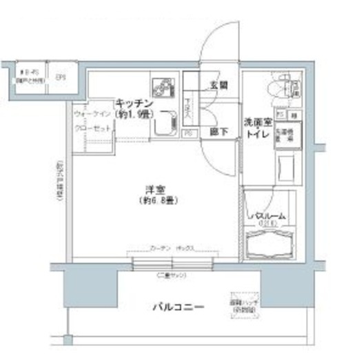 パークキューブ板橋本町 813 間取り図