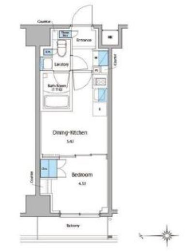 ルフォンプログレ門前仲町マークス 1202 間取り図