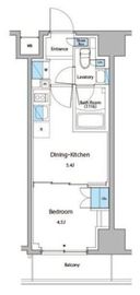 ルフォンプログレ門前仲町マークス 1203 間取り図