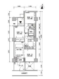 東雲キャナルコートCODAN 21-1104 間取り図