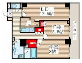 ファミール月島グランスイートタワー 23階 間取り図