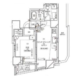 ガリシアレジデンス広尾 9階 間取り図