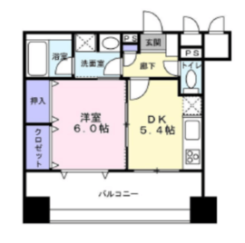 グランシティ祐天寺 3階 間取り図