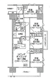 ブリリア辰巳キャナルテラス 7階 間取り図